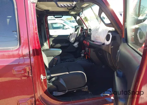 2021 Jeep Wrangler Unlimited Islander 4X4 из США, поврежденный, VIN 1C4HJXDG7MW648101